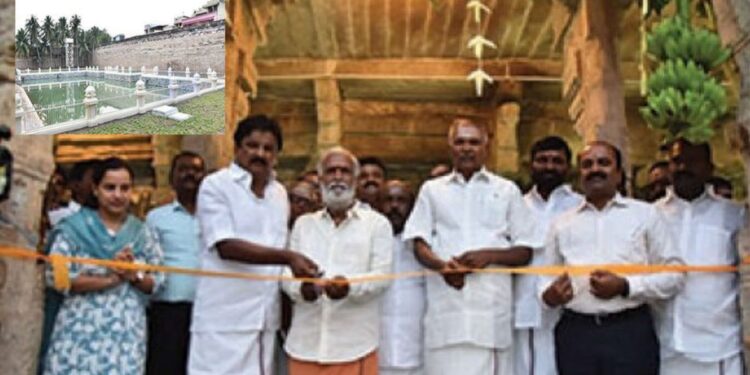 நெல்லை நெல்லையப்பர் கோவிலில் 34 ஆண்டுகளுக்குப் பின் புதிய வெள்ளித்தேர் வெள்ளோட்டம் சபாநாயகர் தொடங்கி வைத்தனர்!