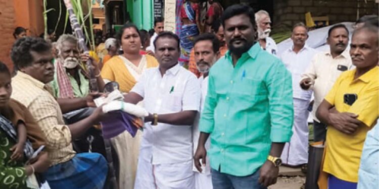 மதுரை 31-வது வார்டில் பொங்கல் பரிசுத் தொகுப்பு விநியோகம் முதல்வர் ஸ்டாலினுக்கு நன்றி!