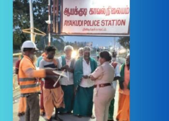 பழனி பாதயாத்திரை பக்தர்களின் பாதுகாப்பை உறுதி செய்யக் காவல்துறையின் அதிரடி