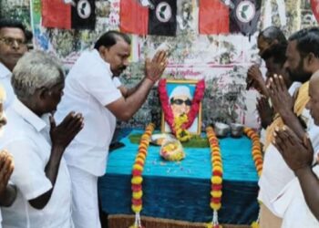 வீரசோழனில் எழுச்சியுடன் புரட்சித்தலைவர் எம்.ஜி.ஆரின் 109-வது பிறந்தநாள் விழா: அன்னதானம் வழங்கிக் கொண்டாட்டம்.