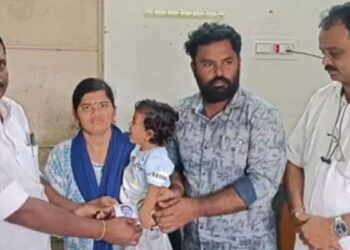 அரிதான ‘SMA’ நோயால் பாதிக்கப்பட்ட குழந்தைக்கு பா.ஜ.க மாவட்டத் தலைவர் நிதியுதவி