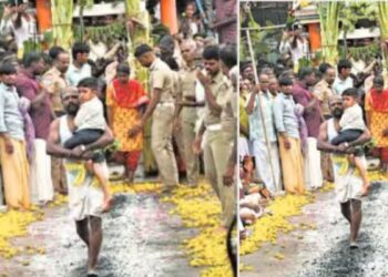 கோபி அருகே பச்சைநாயகி அம்மன் கோவில் குண்டம் திருவிழா பக்தர்கள் தீ மிதித்து நேர்த்திக்கடன்!
