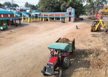 பாலமேடு ஜல்லிக்கட்டு 2026 மஞ்சமலை ஆற்றுத் திடலில் வாடிவாசல் பணிகள் தீவிரம்