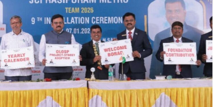 ஜேசிஐ ராசிபுரம் மெட்ரோ புதிய தலைவராக என்.சதீஸ்குமார் பதவியேற்பு களம் இறங்கியது புதிய நிர்வாகக் குழு!