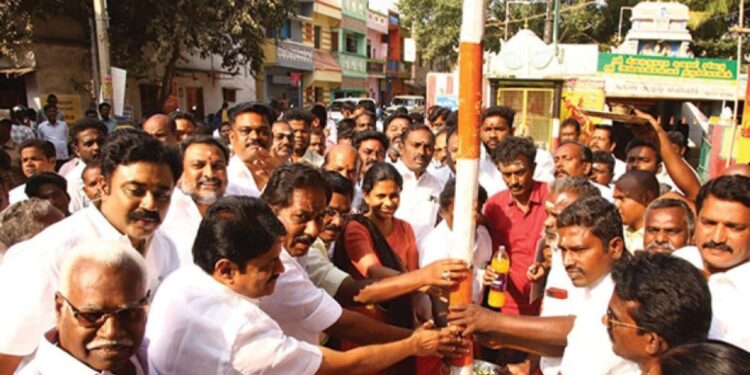 அவனியாபுரம் ஜல்லிக்கட்டு 2026 அமைச்சர் மூர்த்தி தலைமையில் முகூர்த்தக்கால் நடும் விழா