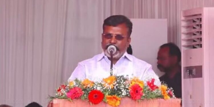 2026 தேர்தல் சனாதனத்திற்கும் சமத்துவத்திற்குமான இறுதி யுத்தம் திருச்சியில் திருமாவளவன் அனல் பறக்கும் பேச்சு!