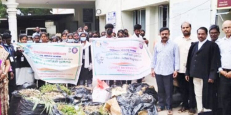 திருமங்கலத்தில் ‘ஸ்வச்சதா’ விழிப்புணர்வு: 200 மாணவர்கள் பங்கேற்ற தூய்மைப்பணி முகாம்!