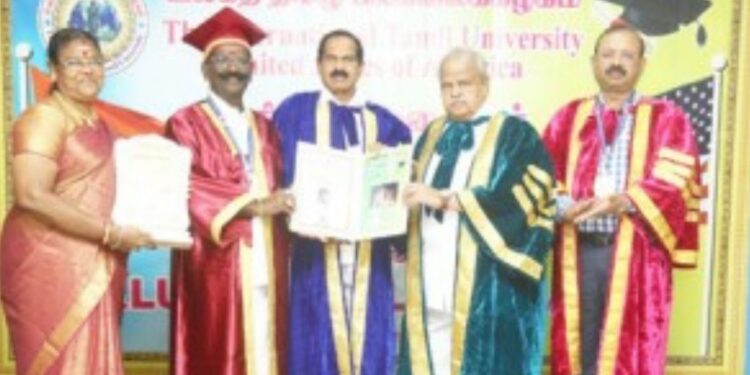 “மக்கள் சேவையில் அரை நூற்றாண்டு – மகுடம் சூடிய மல்லன்”: கௌரவ டாக்டர் பட்டம்!