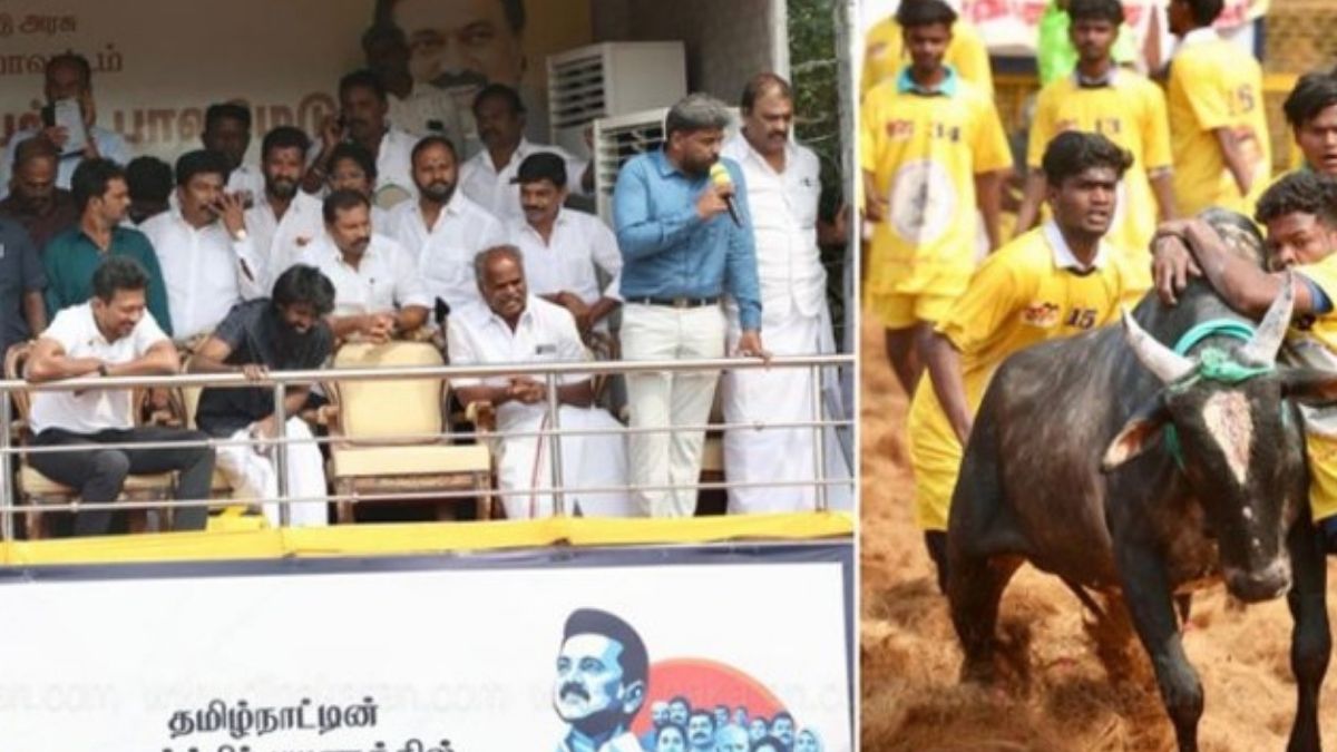 பாலமேடு ஜல்லிக்கட்டைத் தொடங்கி வைத்தார் உதயநிதி ஸ்டாலின்