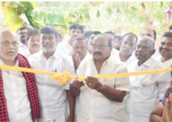 நத்தம் அருகே புதிய பள்ளி கட்டிடங்கள் அமைச்சர் அர.சக்கரபாணி திறந்து வைத்துச் சிறப்புரை!