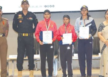 இலக்கு நோக்கிய பயணம்: கோவை கே.பி.ஆர் கல்லூரியில் 1174 மாணவர்கள் பங்கேற்ற ‘திறன் முயற்சி 2026’ துப்பாக்கிச் சுடுதல் போட்டி நிறைவு