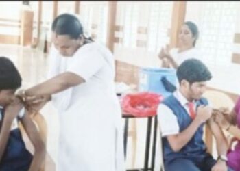 ட்ரஷர் ஐலண்ட் பள்ளியில் மாணவர்களுக்கு டெட்டனஸ் தடுப்பூசி முகாம்