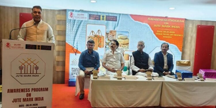 சணல் பொருட்களின் தரத்தை உறுதிப்படுத்தும் ‘ஜூட்மார்க் இந்தியா’ திட்டம்: மதுரையில் மத்திய அரசின் சார்பில் பிரம்மாண்ட விழிப்புணர்வு முகாம்