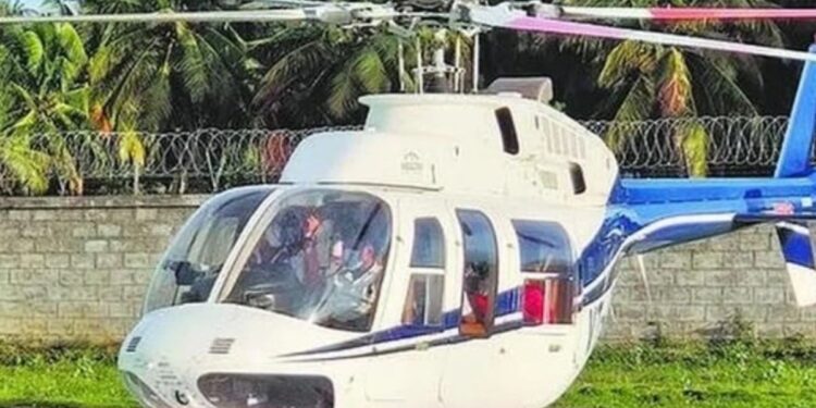 வேளாங்கண்ணியில் ஜெயம் ஏவியேஷன் நிறுவனத்துடன் இணைந்து ஹெலிகாப்டர் சேவை