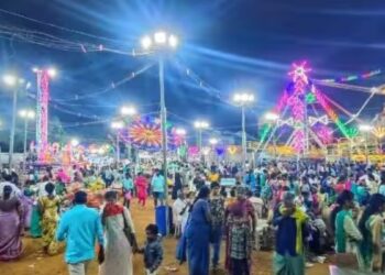 காரைக்குடியில் சிலிர்க்க வைக்கும் ‘குணா குகை’ பொருட்காட்சி ராட்சத ராட்டினங்கள் களைகட்டும் பொழுதுபோக்கு!