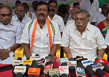 100 நாள் வேலை திட்டத்தில் மகாத்மா காந்தி பெயரை நீக்கிய மத்திய அரசை கண்டித்து 1-நாள் அடையாளம் உண்ணாவிரதபோராட்டம் 