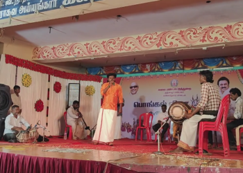 மயிலாடுதுறையில் கலை பண்பாட்டுத்துறை சார்பில் பொங்கல் பண்டிகையொட்டி பொங்கல் கலை விழா