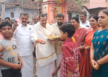 BJPதேசிய தலைவராக நிதின் நபின் நியமிக்கப்பட்டுள்ள நிலை வடிவீஸ்வரம் அருள்மிகு இடர்தீர்த்த பெருமாள் கோவிலில் சிறப்பு பூஜை