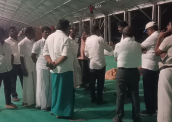 செங்கல்பட்டு மோடி பங்கேற்கும் தேசிய ஜனநாயகக் கூட்டணியின் பொதுக் கூட்டம் வினோஜ் P.செல்வம் நிர்வாகிகள் பணிகளை ஆய்வு