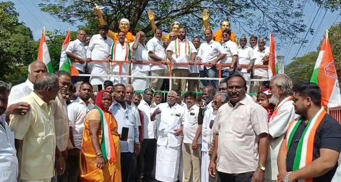 திருப்பத்தூர் மாவட்ட காங்கிரஸ் மாவட்டத் தலைவராக நியமிக்கப்பட்ட விஜய் இளஞ்செழியனுக்கு உற்சாக வரவேற்பு