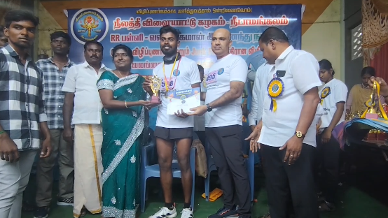 வலங்கைமான் பகுதியில் நீலத்தீவிளையாட்டு கழகம்&R.R.பள்ளி இணைந்து நடத்தும் போதை விழிப்புணர்வு மாரத்தான்