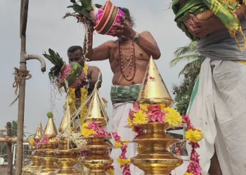 மயிலாடுதுறையில் பிரசித்திபெற்ற முத்தாட்சி அம்மன் கோயிலில் மகா கும்பாபிஷேகம்