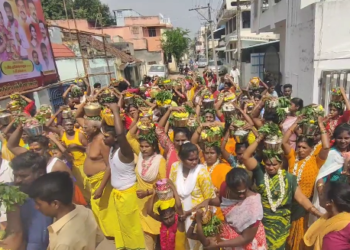 குத்தாலம் மகா மாரியம்மன் ஆலயத்தில் தை மாத மூன்றாவது வெள்ளிக்கிழமை முன்னிட்டு நடைபெற்ற பால்குட ஊர்வலம்