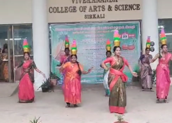 சீர்காழி மகளிர் கல்லூரியில் ,தமிழச்சி சமத்துவ பொங்கல் விழா மாணவிகள் கலக்கல்