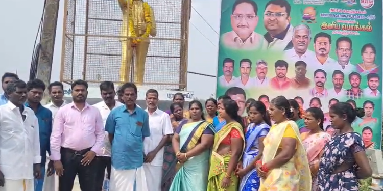 கட்டுமான அணி கிளை திறப்பு விழா – அம்பேத்கர் சிலைக்கு மாலை அணிவித்து மரியாதை