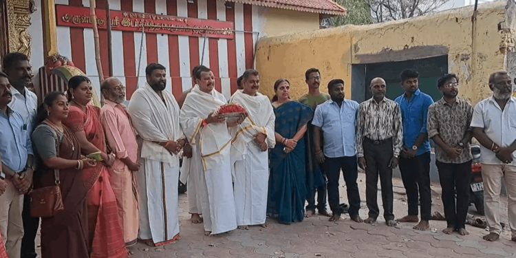 பா.ஜ.க., தேசிய தலைவராக நிதின் நபின் நியமிக்கப்பட்டுள்ள நிலையில், நாகர்கோவில் வடிவீஸ்வரம் அருள்மிகு இடர்தீர்த்த பெருமாள் கோவிலில் சிறப்பு பூஜை………