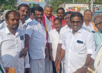 “கை கோர்த்த காங்கிரஸ்… களம் காணும் கோரிக்கைகள்”: சாமிநாதனுக்கு உற்சாக வரவேற்பு