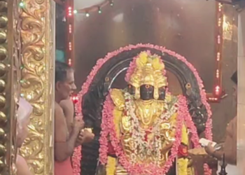 தைப்பூசத்தை முன்னிட்டு செம்பனார்கோயில் சுப்பிரமணிய சுவாமி ஆலயத்தில் முருகனுக்கு தங்க கவசம்