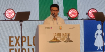 உலகளவில் சுற்றுலாத்துறை மாநாடுM.K.ஸ்டாலின் தொடங்கி Holtel’s Contracts வெளிப்படுத்தினார்