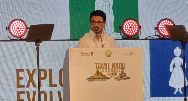 உலகளவில் சுற்றுலாத்துறை மாநாடுM.K.ஸ்டாலின் தொடங்கி Holtel’s Contracts வெளிப்படுத்தினார்