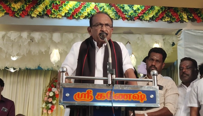 குத்தாலத்தில் நடைபெற்ற மதிமுக பிரமுகர் இல்ல திருமணவிழாவில் அக்கட்சியின் பொதுச்செயலாளர் வைகோ பங்கேற்பு