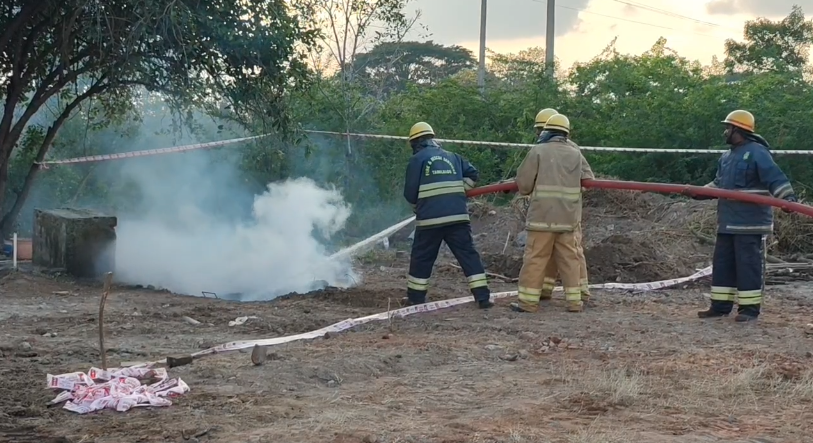 திருவாரூர் கெயில் இந்தியா & அதானி டோட்டல் கேஸ் நிறுவனம் சார்பில் தீ தடுப்பு ஒத்திகை 