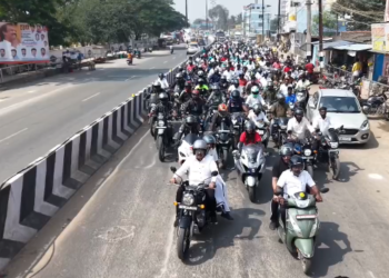 தமிழகத்தில் கஞ்சா இல்லை என கூறவில்லை, ஆனால், கஞ்சா பயிரிடப்படவில்லை என திருவள்ளூரில் விழிப்புணர்வு பைக் பேரணி