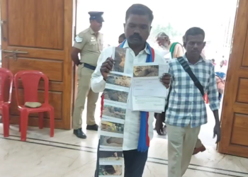 சோமலாபுரம் பாலாற்றில் மாட்டுவண்டிகள் மூலமாக மணல்கொள்ளையில் ஈடுபடும் நபர்களுக்கு துணைபோகும் VAOமீது நடவடிக்கைஎடுக்க மனு