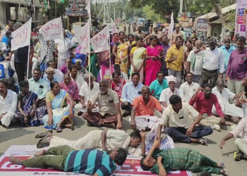 மாற்றுத்திறனாளிகள் சங்கம் சார்பில் தமிழக அரசை கண்டித்து இரண்டாவது நாளாக மறியல் போராட்டம்