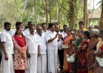 பத்மநாபபுரம் தொகுதிக்கு உட்பட்ட செறுகோல் ஊராட்சியில் 100நாள் வேலைவாய்ப்பு திட்டத்தை விடியா DMKஅரசு 40 நாட்களாக குறைத்து ஏமாற்றிவேலை