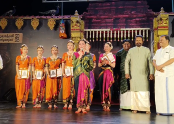 மயிலாடுதுறை மாயூரநாதர் கோயிலில் 20-ஆம் ஆண்டு மயூர நாட்டியாஞ்சலி தொடக்கம்