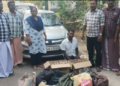 சீர்காழி அருகே காரில் வெளிமாநில மது பாட்டில்களை கடத்தி வந்த இளைஞர் கைது. கார் மற்றும் 480 மதுபாட்டில்கள் பறிமுதல் 