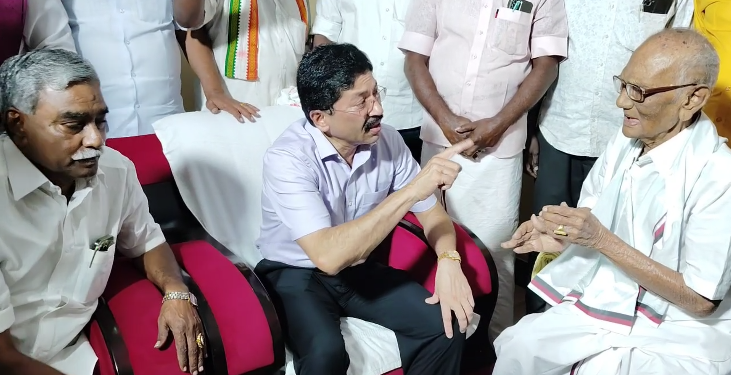 முதல்வரின் தாய் மாமாவை நேரில் சந்தித்து நலம் விசாரித்த நாடாளுமன்ற உறுப்பினர் தயாநிதி மாறன்