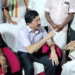 முதல்வரின் தாய் மாமாவை நேரில் சந்தித்து நலம் விசாரித்த நாடாளுமன்ற உறுப்பினர் தயாநிதி மாறன்