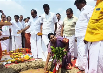 மயிலாடுதுறை மக்களின் நீண்டகால கோரிக்கையான புறவழிச்சாலை அமைக்கும் பணிக்கு முதலமைச்சர் மு.க.ஸ்டாலின் காணொலி வாயிலாக அடிக்கல்