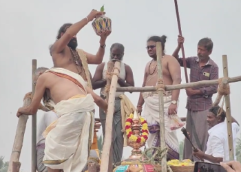 மங்கைநல்லூர் தத்தங்குடியில் தத்தசோழேஸ்வரர், வெற்றி விநாயகர், வேம்படி அய்யனார் ஆலயங்களின் கும்பாபிஷேகம்
