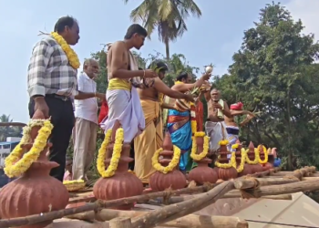 மயிலாடுதுறையில் 25 ஆண்டுகளுக்குப் பிறகு நடைபெற்ற திரு இந்தளூர் ராமர் திருக்கோயில் கும்பாபிஷேகம்