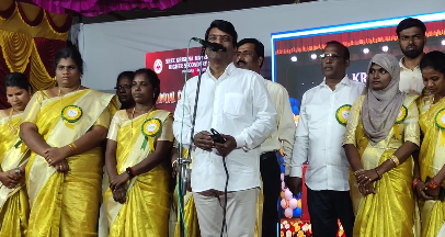 மயிலாடுதுறை அருகே பள்ளி ஆண்டு விழாவில் ஆசிரியர்கள் அனைவரையும் கௌரவித்த நடிகர் தாமு