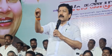 எங்கள்கூட்டணியில் பிரதமர் எங்களுடன் இருக்கும்வரை தமிழ்நாட்டில் எல்லாம்நடக்கும் எனC.V.சண்முகம் பேச்சு