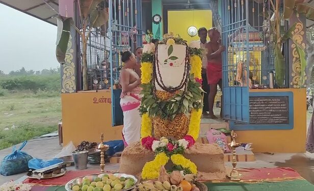 மயிலாடுதுறையில் சிவராத்திரியை முன்னிட்டு “அமர்நாத்” பனி லிங்கம் போல பனிக்கட்டியால் செய்யப்பட்ட 6 அடி சிவலிங்க சிறப்பு பூஜை